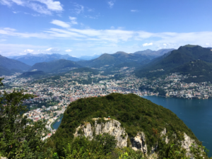 Ausblick vom San Salvatore nach Lugano